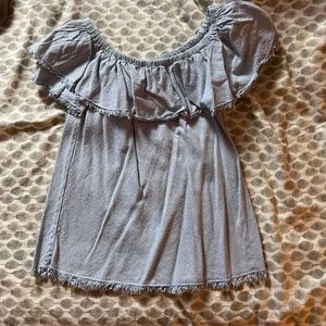 Velvet Off-The-Shoulder Top